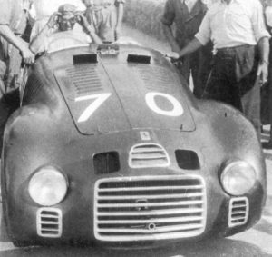 Nuvolari a bordo di una Ferrari 125S - Livorno 1947