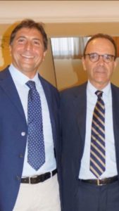 Maurizio Esposito con Stefano Parisi