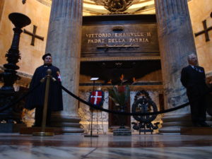 La tomba di Re Vittorio Emanuele II nel Pantheon