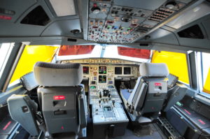 Cabina di comando di un Airbus A330
