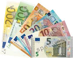 Debito, banconote di euro