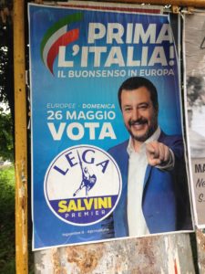 Elezioni europee, manifesto elettorale di Matteo Salvini