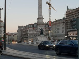 Piazza Restauradores a Lisbona