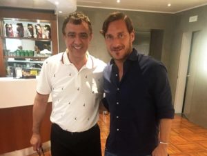 Tutumlu, Bayram Tutumlu con Francesco Totti