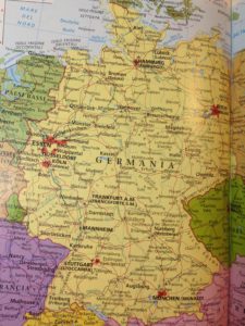 Sassonia, cartina della Germania