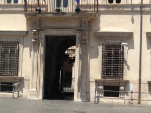 Tasse, ingresso di Palazzo Chigi