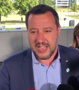 Virus cinese, Matteo Salvini