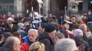 Elezioni Emilia Romagna, Manifestazione delle Sardine a Bologna