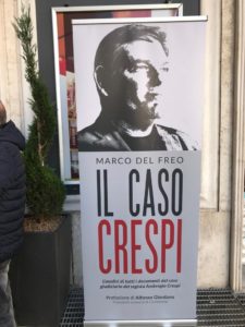 Il caso Crespi, La locandina della presentazione del libro Il caso Crespi