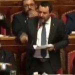 Autorizzazione a procedere, Matteo Salvini parla al Senato