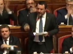 Sace, Matteo Salvini