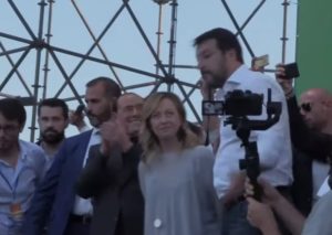 Leader, Berlusconi, Meloni e Salvini
