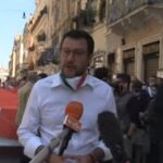 Rivoluzione liberale, Matteo Salvini a una manifestazione del centrodestra