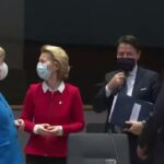 Guerra dei vaccini, Merkel, von der Leyen, Conte, Macron
