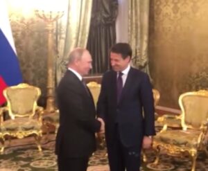 Sputnik, Vladimir Putin con Giuseppe Conte