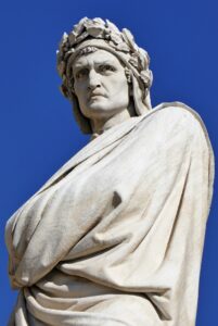 A riveder le stelle, Statua di Dante (Foto di Guy Dugas da Pixabay )