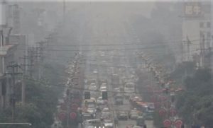 polveri sottili, Inquinamento in una città cinese