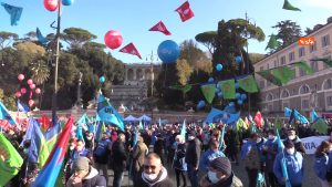 Sciopero generale Cgil e Uil, Manifestazione Cgil e Uil a Roma per lo sciopero generale