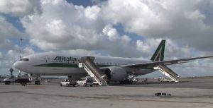 Compagnia Ita, Un apparecchio Alitalia