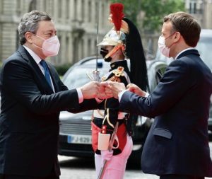 Ucraina, Mario Draghi ed Emmanuel Macron