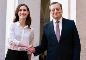 Finlandia, Sanna Marin e Mario Draghi