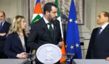 A destra riemerge il sovranismo. Giorgia Meloni, Matteo Salvini, Silvio Berlusconi