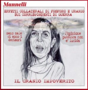 Francesca Mannocchi, La vignetta di Riccardo Mannelli pubblicata su Il Fatto