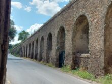 Via Aurelia, L'Acquedotto di Traiana lungo la via Aurelia