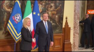 Nuovo governo Draghi, Giorgia Meloni e Mario Draghi